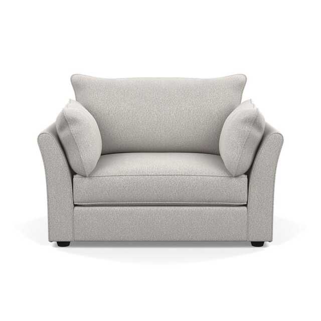 Heal's Tailor Loveseat Chunky Boucle Ecru Black Beech Feet