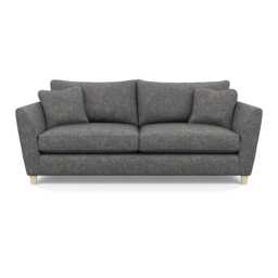 Heal's Torino 4 Seater Sofa Melton Wool Shale Natural Feet - thumbnail 2