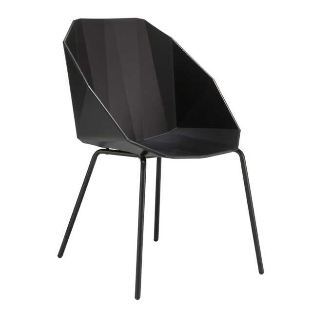 Ligne Roset Rocher Dining Chair Black/Black Legs