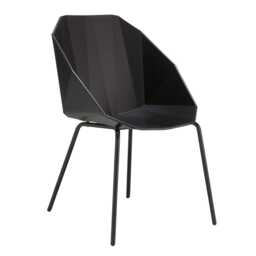 Ligne Roset Rocher Dining Chair Black/Black Legs