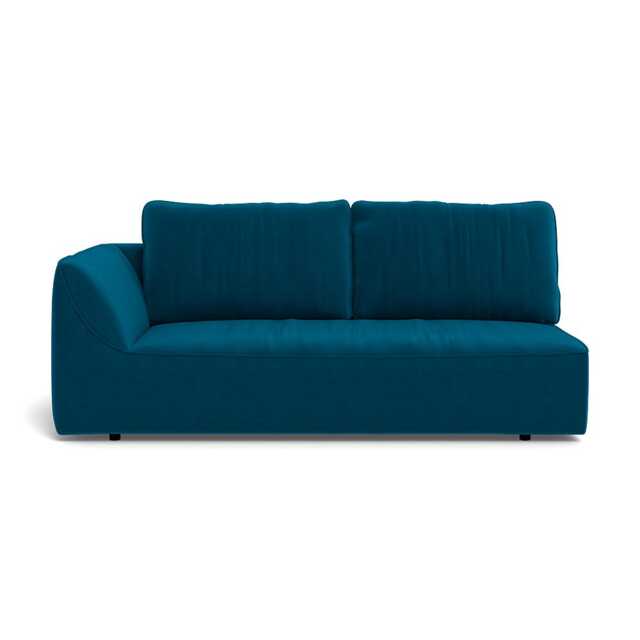 Heal's Morven Left Hand Facing 3 Seater Unit Velvet Teal