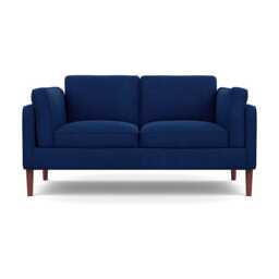 Heal's Sonno 2 Seater St Moritz Wool Navy Walnut Feet