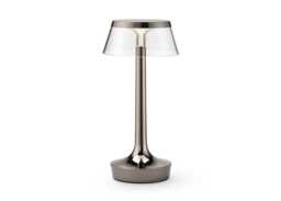 Flos Bon Jour Unplugged LED Portable Lamp Black Chrome