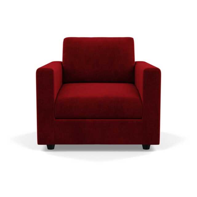 Heal's Nimbus II Armchair Smart Luxe Velvet Mulberry Black Feet
