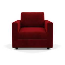 Heal's Nimbus II Armchair Smart Luxe Velvet Mulberry Black Feet