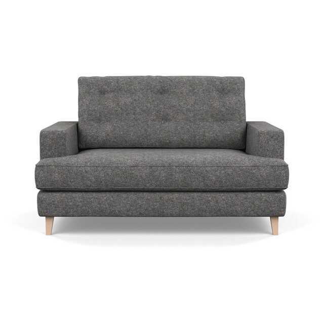 Heal's Mistral Loveseat Melton Wool Shale Natural