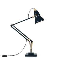 Anglepoise Original 1227 Desk Lamp Brass Ink Blue