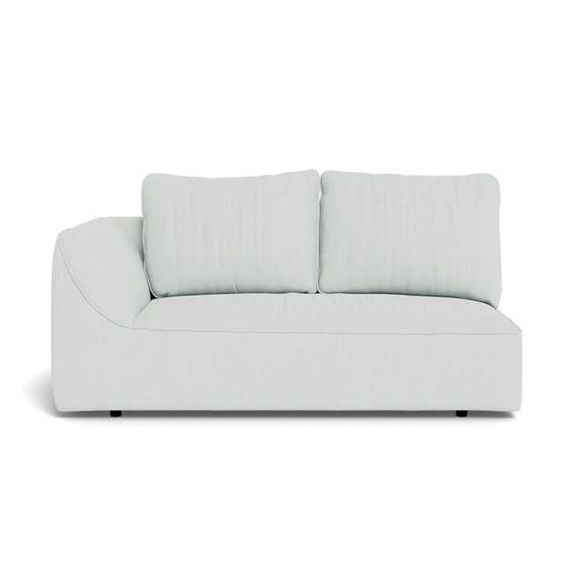 Heal's Morven Left Hand Facing 2 Seater Unit Broad Weave Tin