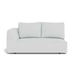 Heal's Morven Left Hand Facing 2 Seater Unit Broad Weave Tin