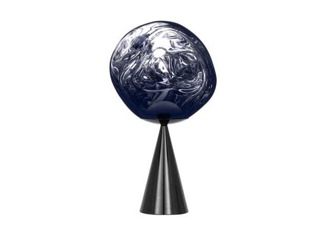 Tom Dixon Melt LED Cone Fat Table Lamp Smoke
