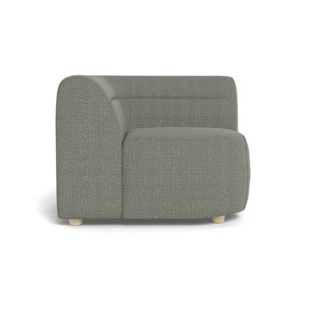 Heal's Lilli Connecting Corner Unit Boucle Tweed Lapis Natural Beech Feet