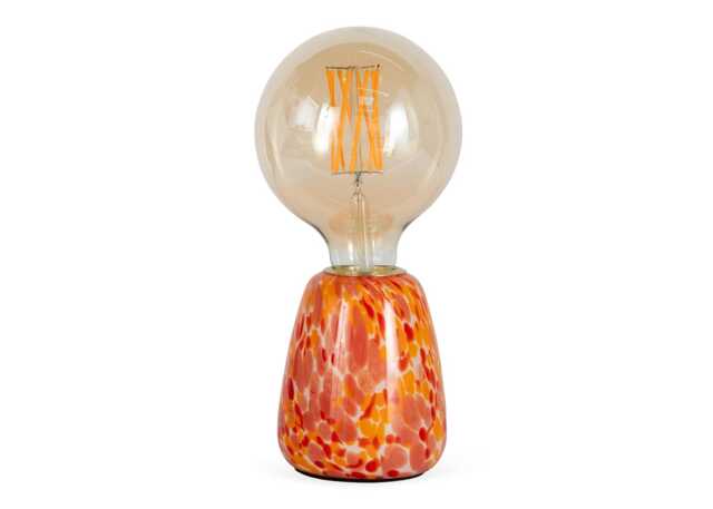 Heal's Confetti Glass Table Lamp Pink/Orange