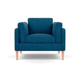 Heal's Sonno Armchair St Moritz Wool Teal 149 Natural Feet - thumbnail 1