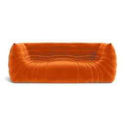 Ligne Roset Togo Medium Settee in Alcantara Cadmium