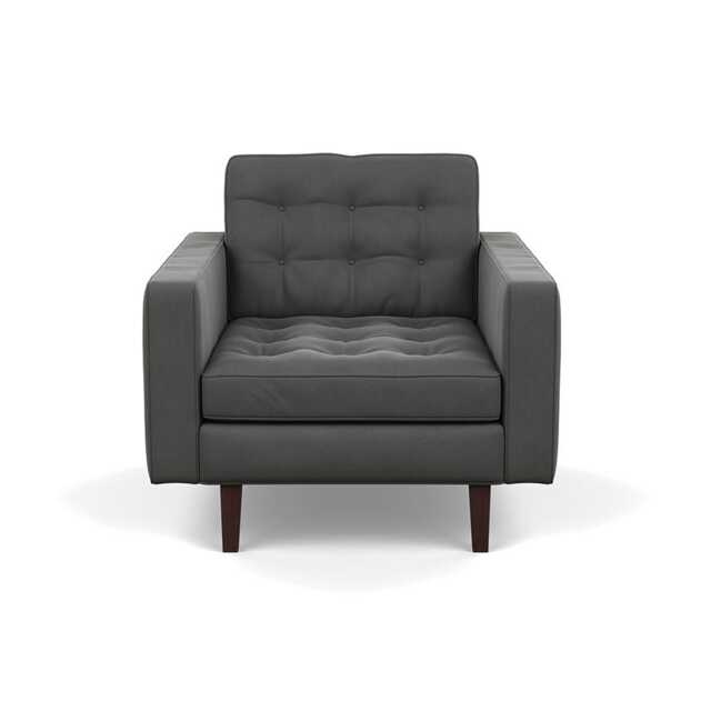 Heal's Hepburn Armchair Nobilis Velvet Dolphin Black Feet