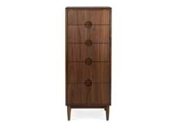 Heal's Amira Tallboy Chest of Drawers Walnut