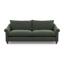 Heal's Devon 4 Seater Sofa Boucle Fern Walnut Stained Feet