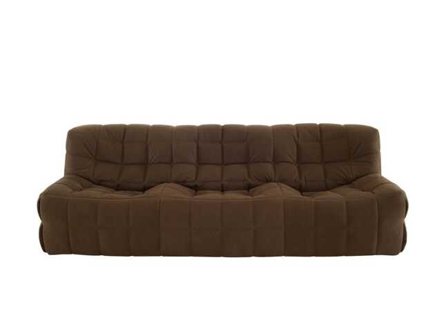 Ligne Roset Kashima Large Settee in Soft Touch Leather Chataigne