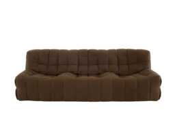 Ligne Roset Kashima Large Settee in Soft Touch Leather Chataigne