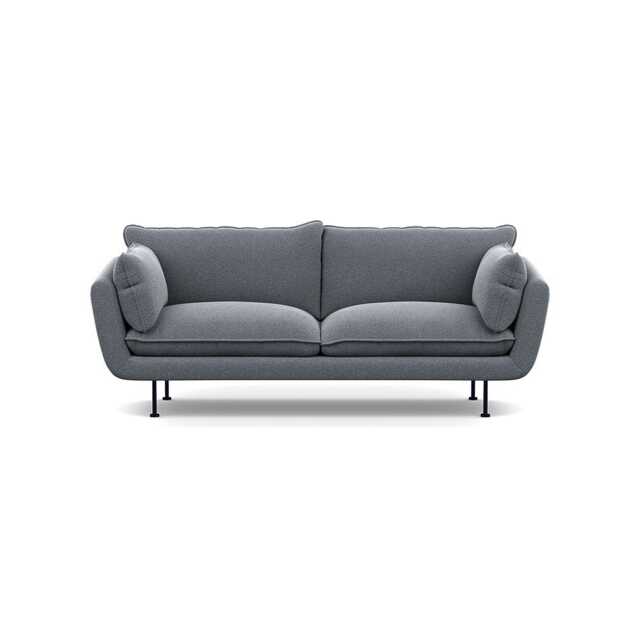 Heal's Allora 3 Seater Sofa Boucle Steel Black Feet