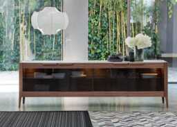 Porada Atlante 5 Sideboard Walnut & Calacatta Oro Marble - thumbnail 2