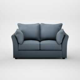 Heal's Tailor 2 Seater Sofa Smart Cotton Linen Celestial Black Feet - thumbnail 2