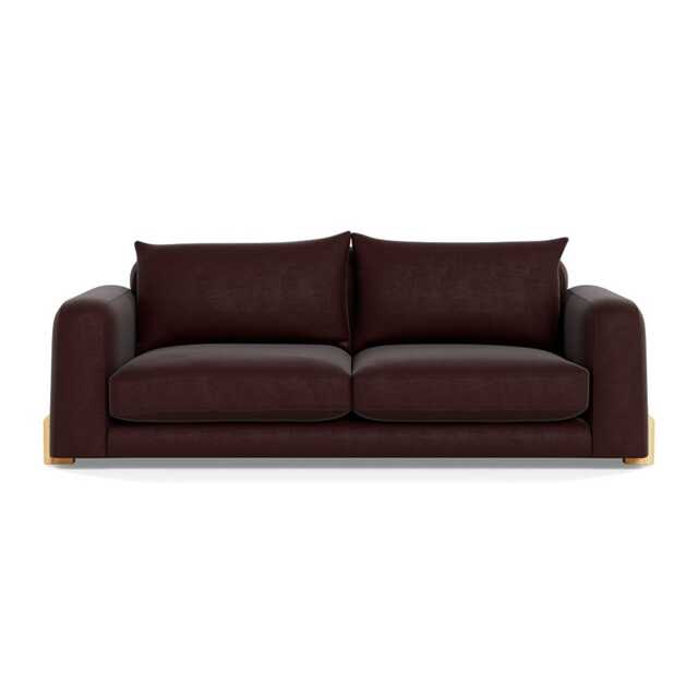Heal's Nuvola 4 Seater Sofa Smart Luxe Velvet Acorn Natural Oak Feet - image 1