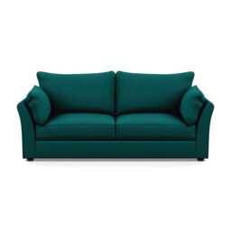 Heal's Tailor 4 Seater Sofa Brushed Cotton Pine Black Feet
