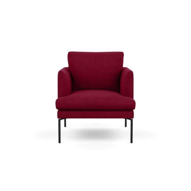 Heal's Matera Armchair St Moritz Wool Red Black Feet