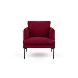 Heal's Matera Armchair St Moritz Wool Red Black Feet
