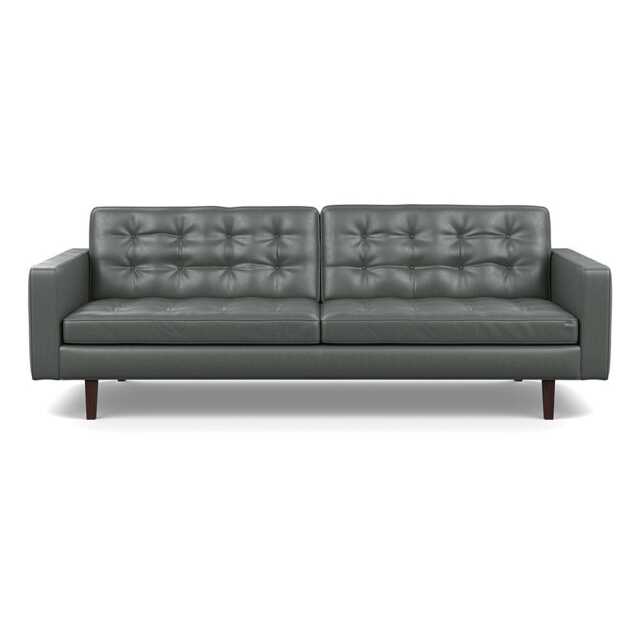 Heal's Hepburn 4 Seater Daino Leather Steel Wenge Feet - image 1