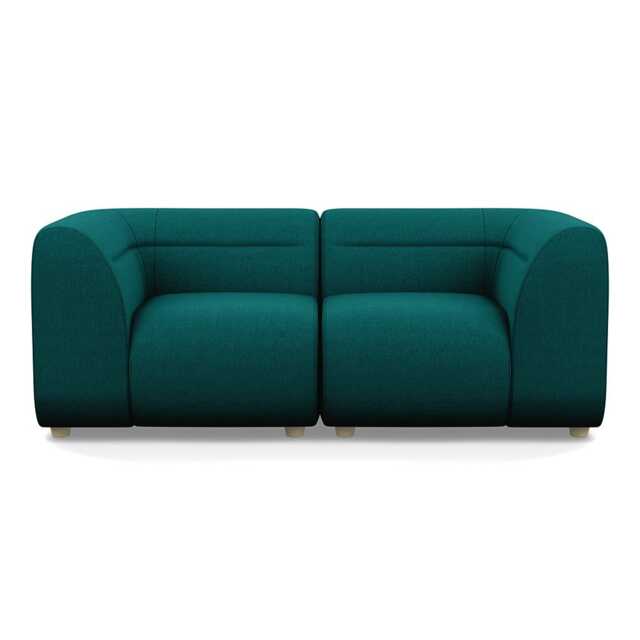 Heal's Lilli 2 Seater Sofa Brushed Cotton Pine Natural Beech Feet - image 1