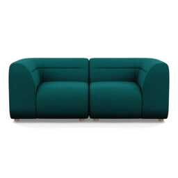 Heal's Lilli 2 Seater Sofa Brushed Cotton Pine Natural Beech Feet