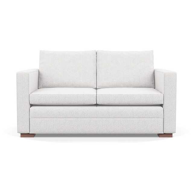 Heal's Palermo 2 Seater Sofa Loop Boucle Polar Walnut Feet
