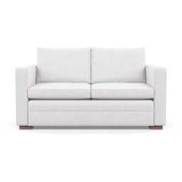 Heal's Palermo 2 Seater Sofa Loop Boucle Polar Walnut Feet