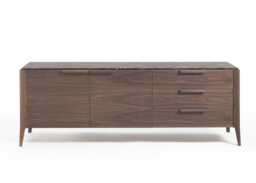Porada Atlante 3 Sideboard Walnut & Emperador Marble