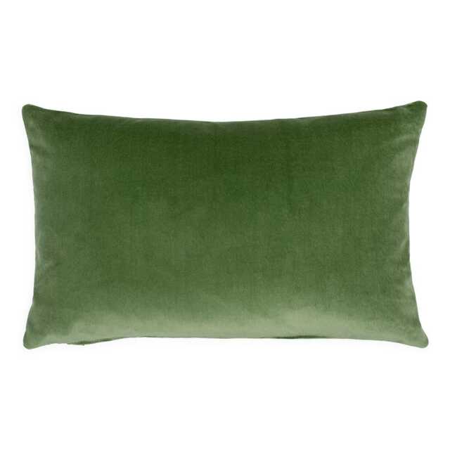 Heal's Velvet Cushions Sage Green 35 x 55cm - image 1