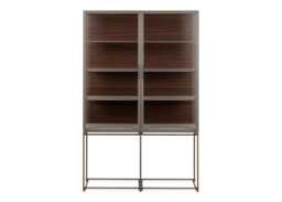 Ligne Roset Canaletto 2020 K8 Two Door Display Cabinet Argile Lacquer
