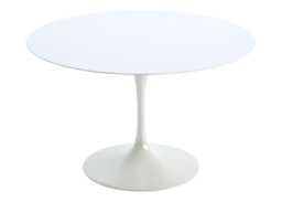 Knoll Saarinen Dining Table with White Base in White Laminate 120cm