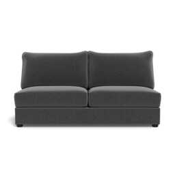 Heal's Tailor Large Armless Unit Melton Wool Granite Black Feet