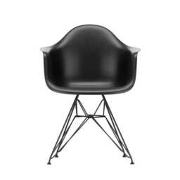 Vitra Eames DAR Armchair New Height Deep Black Basic Dark Powder Base - thumbnail 1