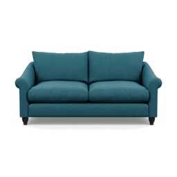 Heal's Devon 3 Seater Brushed Cotton Cadet Black Stain Beech Feet