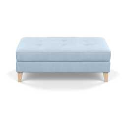 Heal's Mistral Footstool Capelo Linen-Cotton Sea Shanty Natural Feet