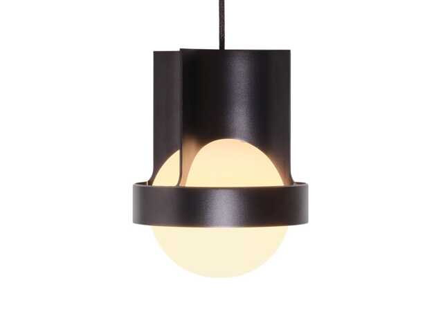 Tala Loop Single Pendant Light Dark Grey Large with Sphere IV Bulb