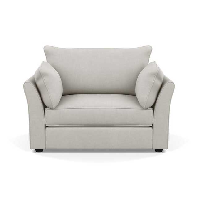 Heal's Tailor Loveseat Capelo Linen-Cotton Sea Salt Black Beech Feet