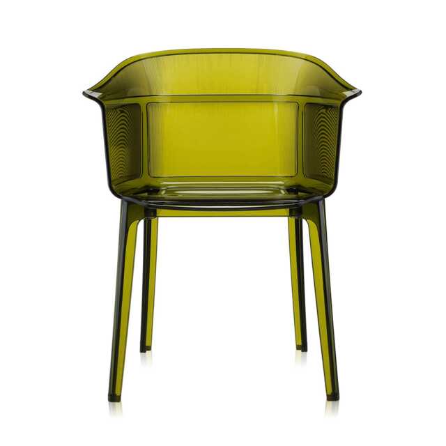 Kartell Papyrus Dining Chair Olive Green Set of 2