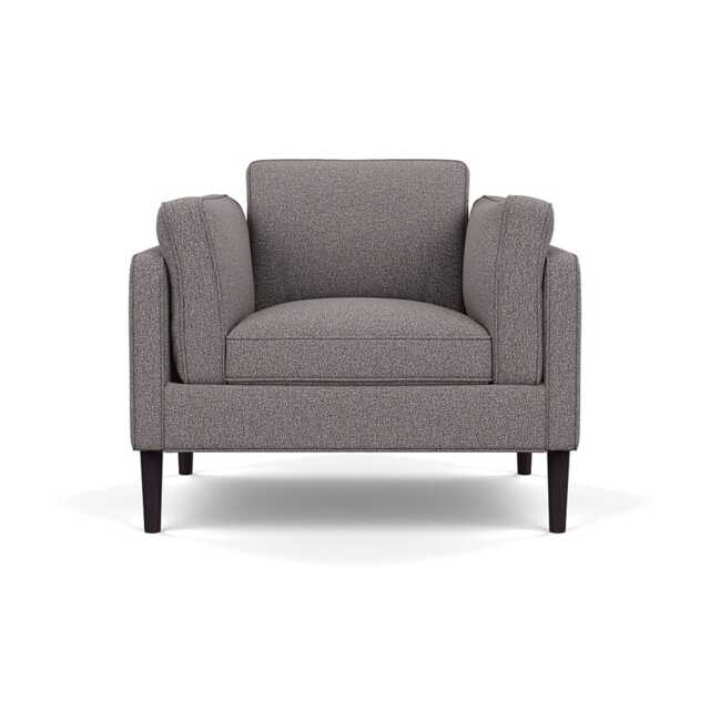 Heal's Sonno Armchair Loop Boucle Granite Wenge Black Feet - image 1