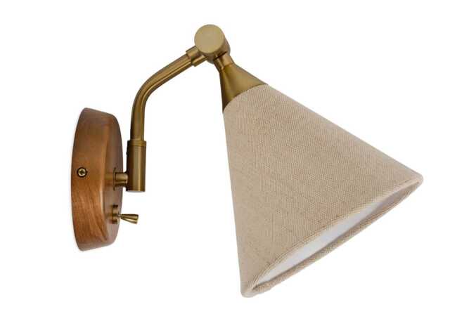 Heal's Dryden Wall Light Walnut Finish & Natural