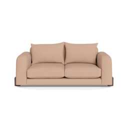 Heal's Nuvola 3 Seater Sofa Capelo Linen-Cotton Rosedale Walnut Stained Feet