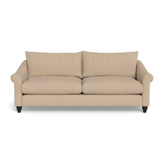 Heal's Devon 4 Seater Capelo Linen-Cotton Bamboo Black Feet